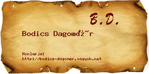 Bodics Dagomér névjegykártya